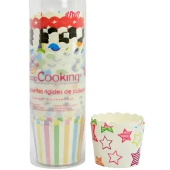 SCRAPCOOKING Caissettes rigides de cuisson Motifs Assortis (x25)* Machine À Pain|Moules En Papier