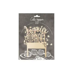 SCRAPCOOKING Cake Topper Joyeux Noël Led* Décoration Gâteau