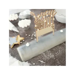SCRAPCOOKING Cake Topper Joyeux Noël Led* Décoration Gâteau