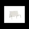 GROSFILLEX Canapé Conversationnel Blanc Glacier Toile Blanche Sunset* Mobilier Lounge|Salon De Jardin Professionnel