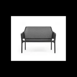NARDI Canapé en Résine Anthracite Net Bench* Mobilier Lounge|Salon De Jardin Professionnel