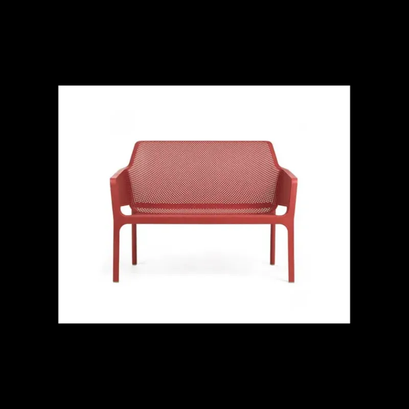 NARDI Canapé en Résine Corail Net Bench* Mobilier Lounge|Salon De Jardin Professionnel