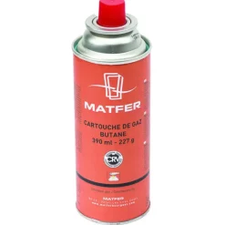 MATFER Cartouche Gaz Butane 390 ml* Chalumeau De Cuisine