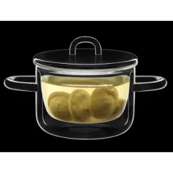 LUIGI BORMIOLI Casserole en Verre Double Paroi 25 cl (x2) THERMIC GLASS* Servir, Présenter