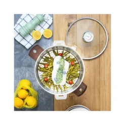 CRISTEL Casserole et Cuit Vapeur Inox Ø 20 cm Anses Olivier Biome* Cuiseur Vapeur|Casseroles