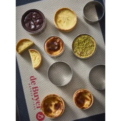 DE BUYER Cercle à Entremets Perforé Ø 5,5 cm x H 3,5 cm de L'école Valrhona* Cercle À Patisserie