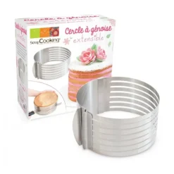 SCRAPCOOKING Cercle à Génoise Extensible Inox* Cercle À Patisserie