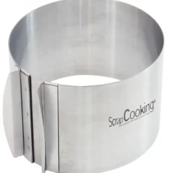 SCRAPCOOKING Cercle à Pâtisserie Extensible Inox H 12 cm* Cercle À Patisserie