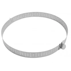 SCRAPCOOKING Cercle à Tarte Extensible Inox Perforé 16 à 30 cm* Cercle À Patisserie