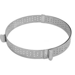 SCRAPCOOKING Cercle à Tarte Extensible Inox Perforé 16 à 30 cm* Cercle À Patisserie
