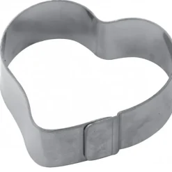 PAVONI Cercle à Tarte Inox Coeur 6,5 x 6 cm x H 2 cm* Cercle À Patisserie