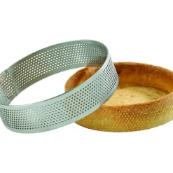 MALLARD FERRIERE Cercle à Tarte Inox Perforé Ø10 cm H.2 cm* Cercle À Patisserie