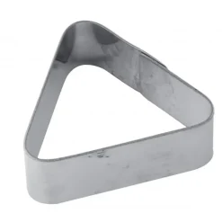 PAVONI Cercle à Tarte Inox Triangle 7,5 x 6,5 cm x H 2 cm* Cercle À Patisserie