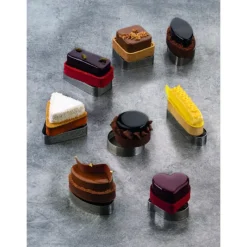 PAVONI Cercle à Tarte Inox Triangle 7,5 x 6,5 cm x H 2 cm* Cercle À Patisserie