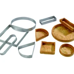 MALLARD FERRIERE Cercle à Tarte Oblong Inox Perforé 26x9 cm H.2 cm* Cercle À Patisserie