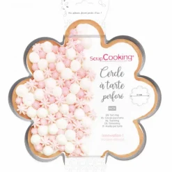 SCRAPCOOKING Cercle à Tarte Perforé Marguerite Ø 30 cm Inox* Cercle À Patisserie
