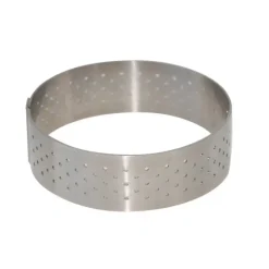 DE BUYER Cercle perforé Ø 12.5 cm de L'école Valrhona par* Cercle À Patisserie