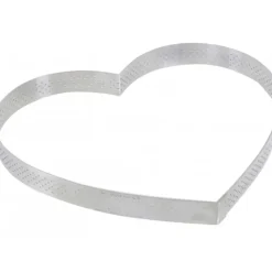DE BUYER Cercle perforé forme coeur ø 21 cm de L'école Valrhona par* Cercle À Patisserie