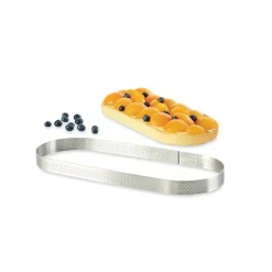 DE BUYER Cercle perforé forme Oblong 30 x 11 cm de L'école Valrhona par* Cercle À Patisserie