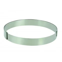 DE BUYER Cercle Pâtisserie Réglable Inox Ø18 à 36 cm H.3 cm* Cercle À Patisserie