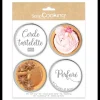 SCRAPCOOKING Cercles à Tarte Individuels Perforés Ronds 8 cm (x4)* Cercle À Patisserie