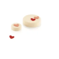 SILIKOMART Chablon Silicone Cœur 3,1 x 3,1 cm (x30) Professional* Emporte Pièce - Découpoir Pâtisserie|Moule Silicone