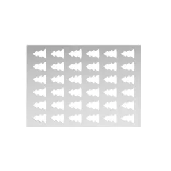 SILIKOMART Chablon Silicone Sapin 3,5 x 2,5 x H 0,2 cm (x36)* Emporte Pièce - Découpoir Pâtisserie|Moule Silicone