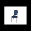 LYROSE Chaise Empilable Argentée avec Assise Bleue Elysée* Mobilier Évènementiel|Mobilier Restaurant