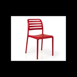 NARDI Chaise en Polypropylène Costa Bistrot Rouge* Mobilier Terrasse Restaurant