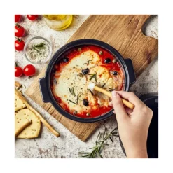 EMILE HENRY Cheese Baker 17 cm Fusain* Plat De Cuisson