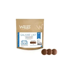 WEISS Chocolat au Lait 41% Galaxie 1 kg* Chocolat De Couverture