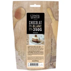 PATISDECOR Chocolat Blanc 250 g Patisdécor* Chocolat De Couverture