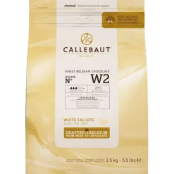 CALLEBAUT Chocolat Blanc W2 28% pistoles 2,5 kg* Chocolat De Couverture