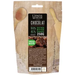 PATISDECOR Chocolat de Couverture Noir Extra Bitter Guayaquil 64% 250 g Patisdécor* Chocolat De Couverture