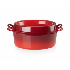 LE CREUSET Cocotte Doufeu Ovale en Fonte 32 cm Cerise* Cocotte En Fonte