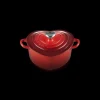 LE CREUSET Cocotte en Fonte Cœur 20 cm Cerise* Cocotte En Fonte