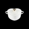 LE CREUSET Cocotte en Fonte Cœur 20 cm Blanc* Cocotte En Fonte
