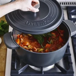 GREENPAN Cocotte en Fonte d'Aluminium Ø26 cm 5.3L CELESTE* Cocotte En Fonte