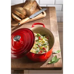 LE CREUSET Cocotte en fonte Ovale 40 cm Cerise Signature* Cocotte En Fonte