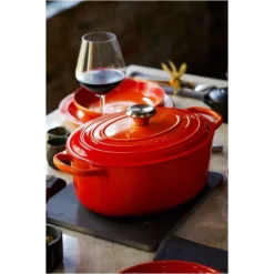 LE CREUSET Cocotte en Fonte Ovale 27 cm Volcanique Signature* Cocotte En Fonte