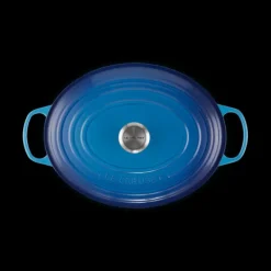 LE CREUSET Cocotte en Fonte Ovale 33 cm Azur Signature* Cocotte En Fonte