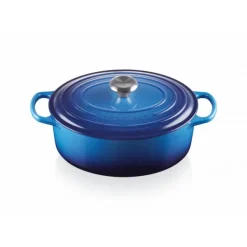 LE CREUSET Cocotte en Fonte Ovale 29 cm Azur Signature* Cocotte En Fonte