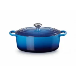 LE CREUSET Cocotte en Fonte Ovale 29 cm Azur Signature* Cocotte En Fonte