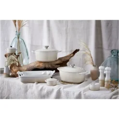 LE CREUSET Cocotte en fonte Ovale 31 cm Meringue Signature* Cocotte En Fonte