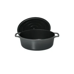 CHASSEUR Cocotte en Fonte Ovale 35 cm Caviar* Cocotte En Fonte