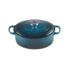 LE CREUSET Cocotte en fonte Ovale 31 cm Deep Teal Signature* Cocotte En Fonte