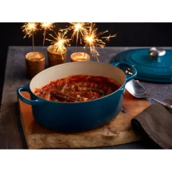 LE CREUSET Cocotte en fonte Ovale 31 cm Deep Teal Signature* Cocotte En Fonte