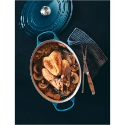 LE CREUSET Cocotte en fonte Ovale 31 cm Deep Teal Signature* Cocotte En Fonte