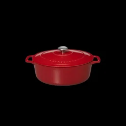 CHASSEUR Cocotte en Fonte Ovale 31 cm Rouge* Cocotte En Fonte