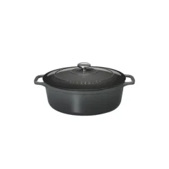 CHASSEUR Cocotte en Fonte Ovale 27 cm Caviar* Cocotte En Fonte